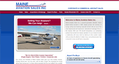 Desktop Screenshot of maineaviationsales.com