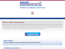 Tablet Screenshot of maineaviationsales.com